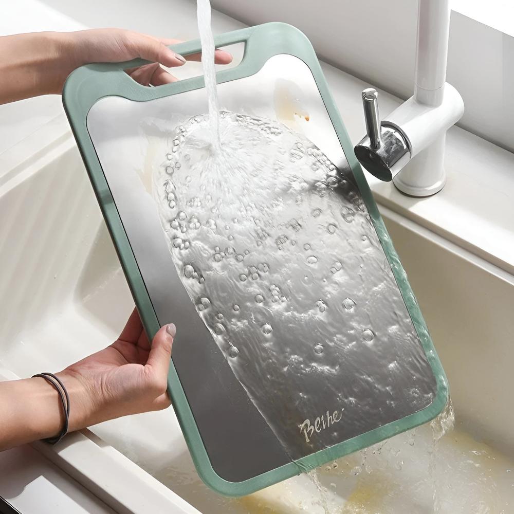 DualGuard – Double-Sided Stainless Steel Chopping Board